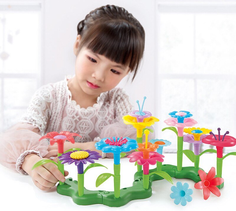 DIY Flower Garden Block Board Set 46 Pcs