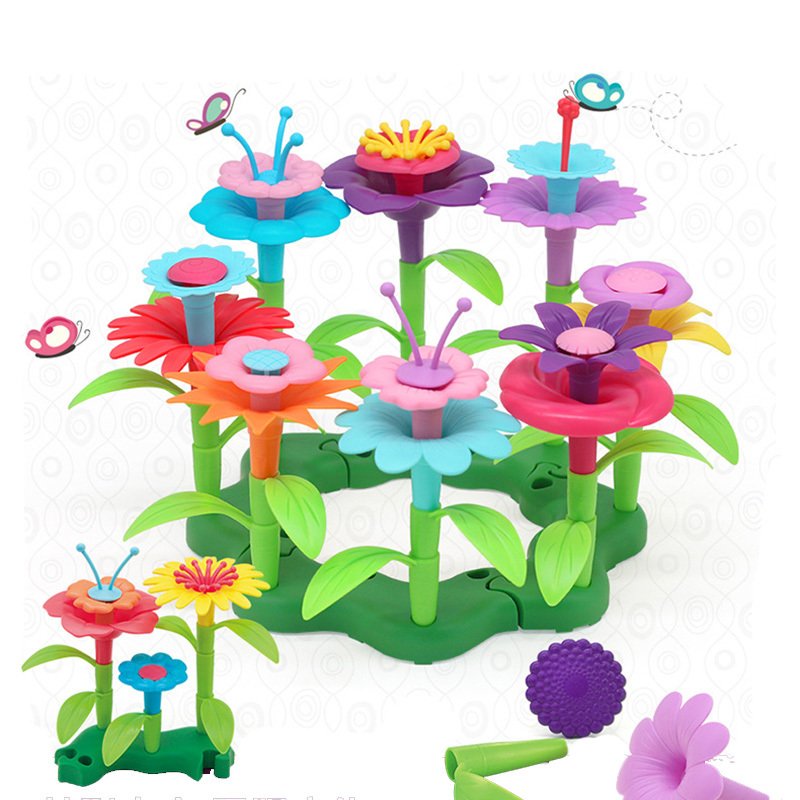 DIY Flower Garden Block Board Set 46 Pcs